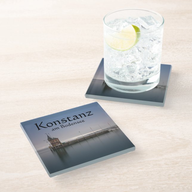 Konstanz Germany Glass Coaster (Angled)