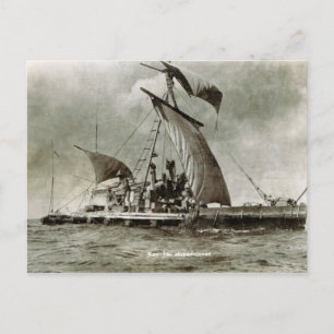 Kontiki Expedition, Thor Heyerdahl, 1947 Postcard