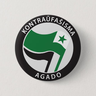 Kontrahunfaŝ isma agado Esperanto 2 Inch Round Button