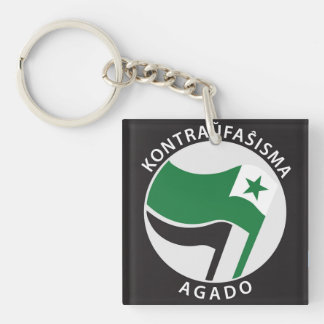 Kontrahunfaŝ isma agado Esperanto Keychain