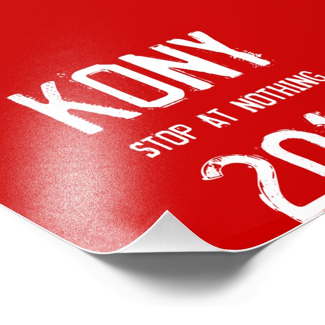 Kony 2012 Flyers Photo Print (Corner)