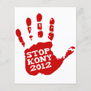 Kony 2012 Handprint Stop Joseph Kony Flyer