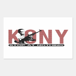 KONY - Stop at Nothing. Child Soldier Sticker