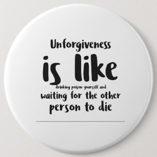 Konymoi "Forgiveness" badge 6 Inch Round Button