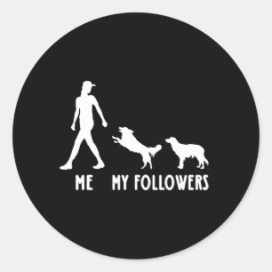kooikerhondje My Followers Shirt kooikerhondje Dog Classic Round Sticker