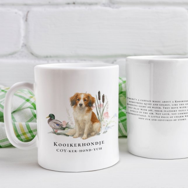 Kooikerhondje Watercolor Dog Coffee Mug (Creator Uploaded)