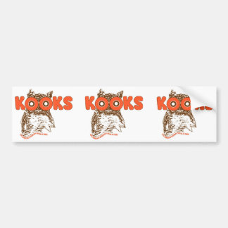 kook hoot owls bumper sticker