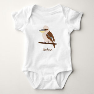 Kookaburra Design Personalised Baby Bodysuit