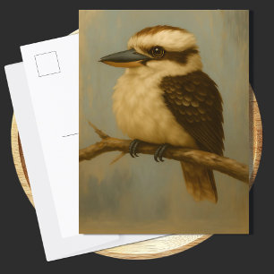 Kookaburra Postcard   Australian Bird Art Print