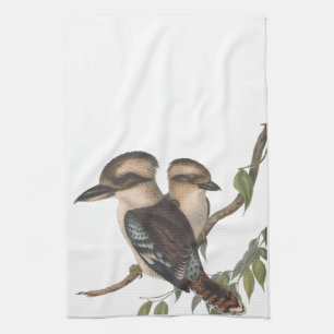 Kookaburra tea towel