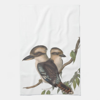 Kookaburra tea towel