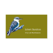 Kookaburra watercolor painting of australian bird