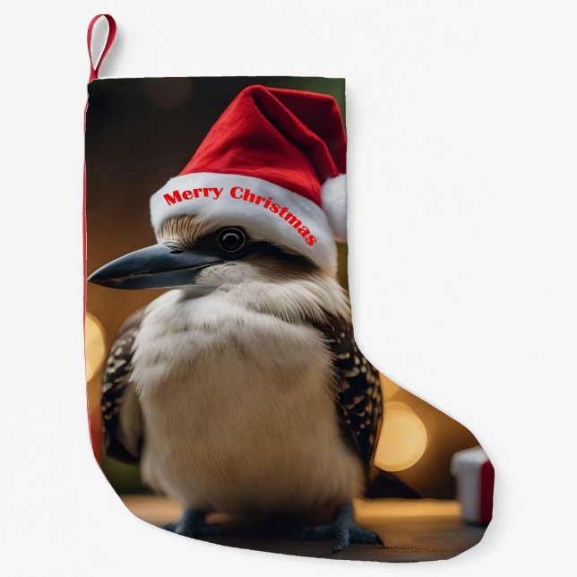 "Kookaburras' Christmas Cheer" Small Christmas Stocking (Front)