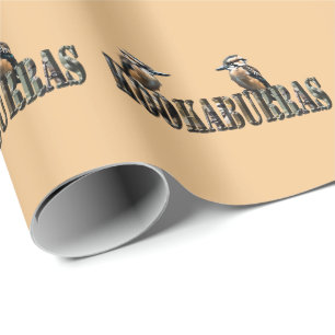 Kookaburras Is The Word Made With Kookaburras, Wrapping Paper