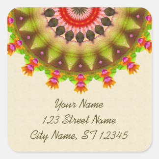 Kooky Kaleidoscope Square Sticker