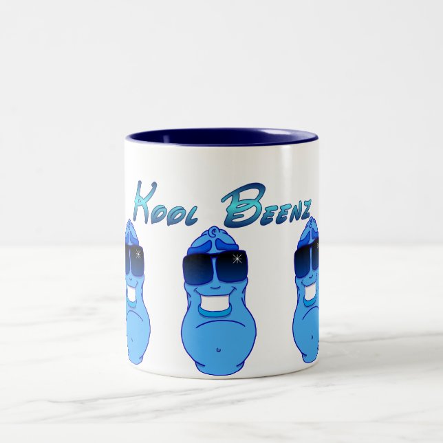 Kool Beenz feat Big Blue Two-Tone Coffee Mug (Center)