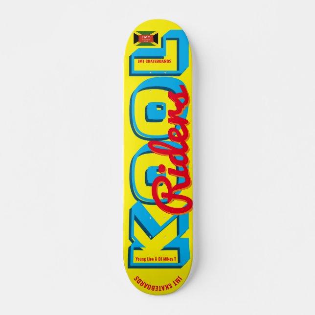 KOOL RIDERS   JMT 7 3/4" Skateboard Deck (Front)