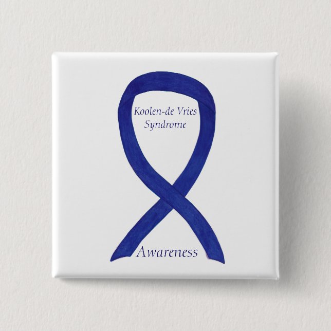 Koolen-de Vries Syndrome Awareness Ribbon Pin (Front)