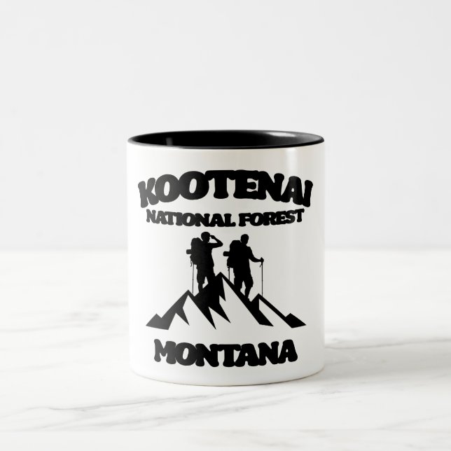 Kootenai National Forest, Montana Two-Tone Coffee Mug (Center)