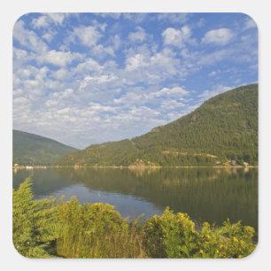 Kootenay Lake in Nelson British Columbia Square Sticker