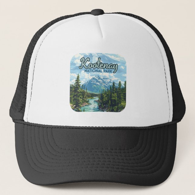 Kootenay National Park Canada British Columbia Trucker Hat (Front)