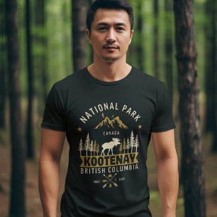 Kootenay National Park Canada Vintage Landscape T-Shirt