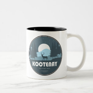 Kootenay National Park Deer Two-Tone Coffee Mug