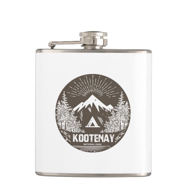 Kootenay National Park Hip Flask (Front)