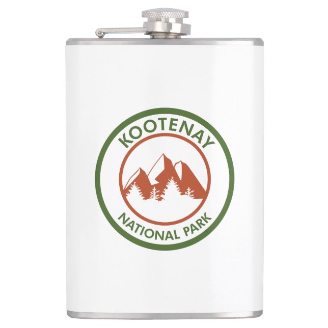 Kootenay National Park Hip Flask (Front)