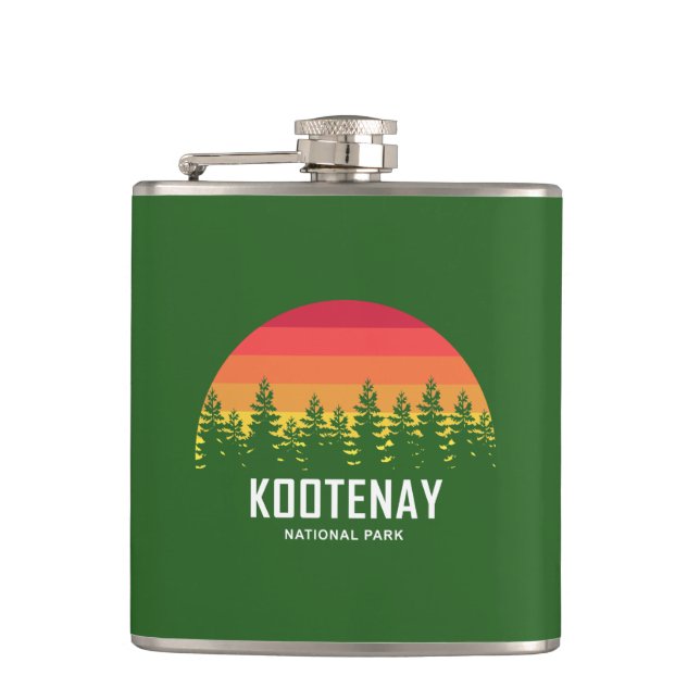 Kootenay National Park Hip Flask (Front)