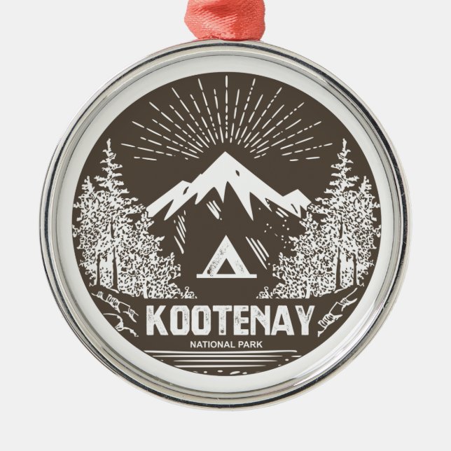 Kootenay National Park Metal Ornament (Front)