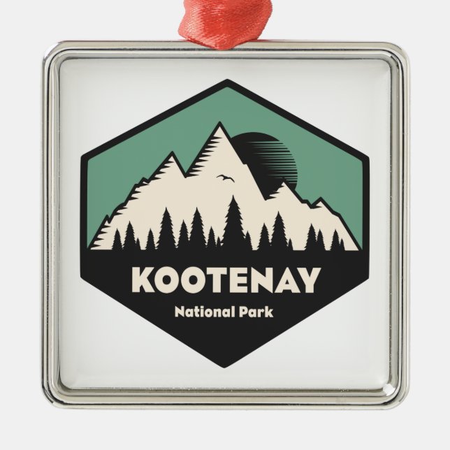Kootenay National Park Metal Ornament (Front)