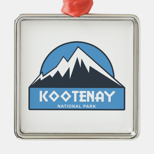 Kootenay National Park Metal Ornament (Front)