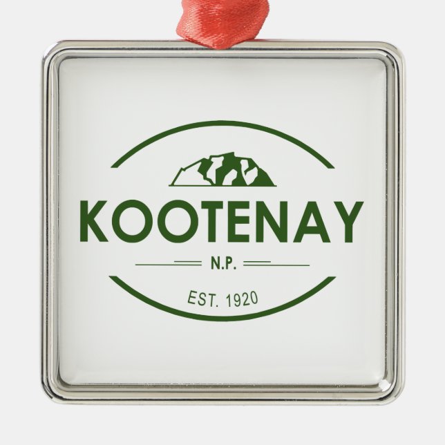 Kootenay National Park Metal Ornament (Front)