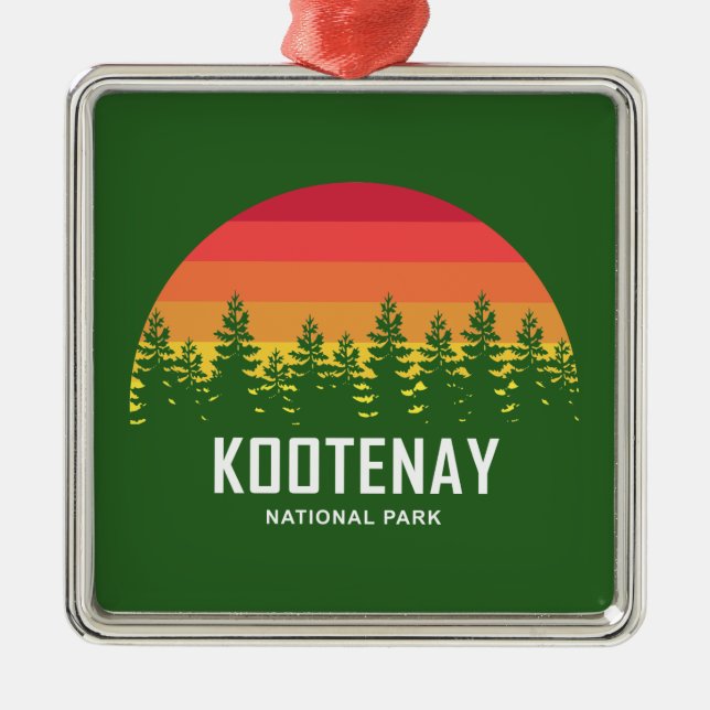 Kootenay National Park Metal Ornament (Front)