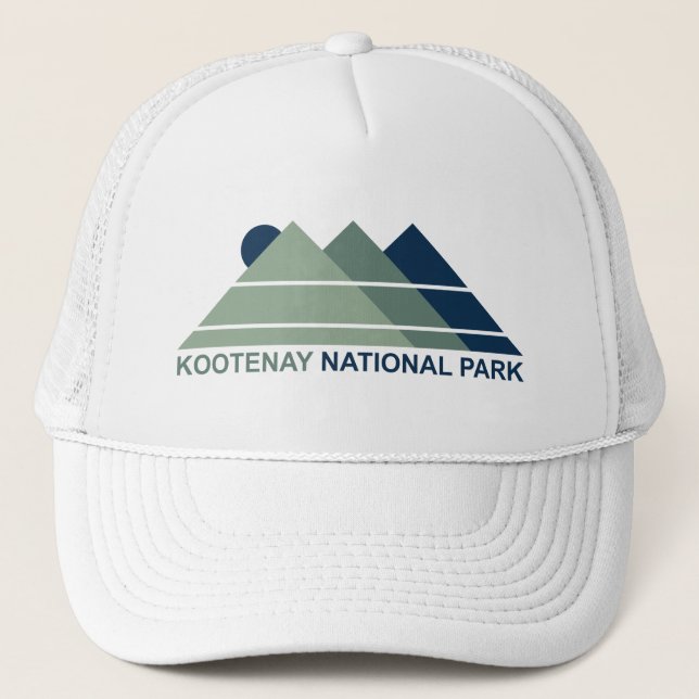 Kootenay National Park Mountain Sun Trucker Hat (Front)