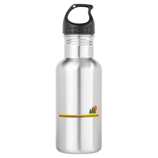 Kootenay National Park Pine Trees Sun 532 Ml Water Bottle (Front)