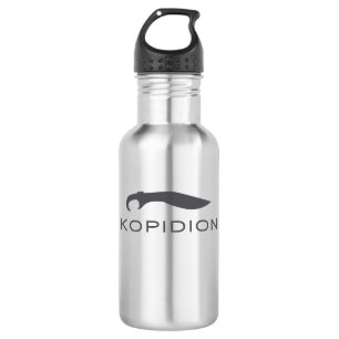 Kopidion sword logo water bottle