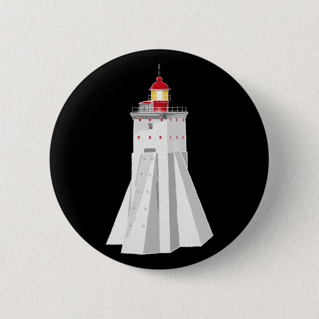 Kopu Lighthouse 2 Inch Round Button (Front)