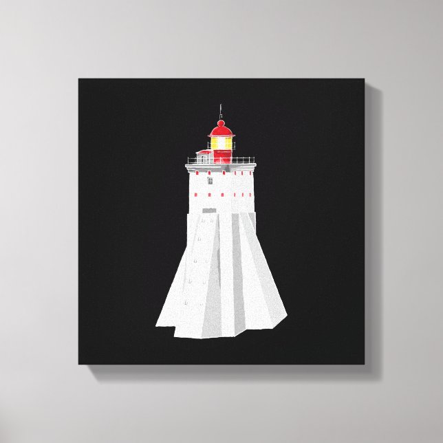 Kopu Lighthouse Canvas Print (Front)