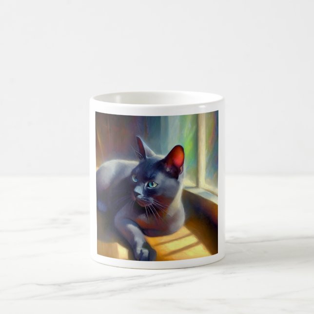 Korat Cat  Coffee Mug (Center)