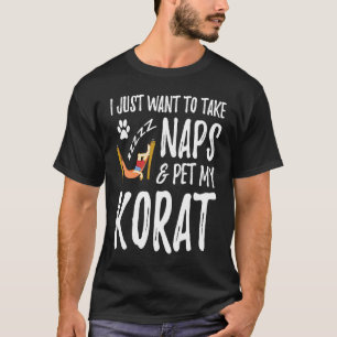 Korat Mom Nap Cat Mom Idea T-Shirt