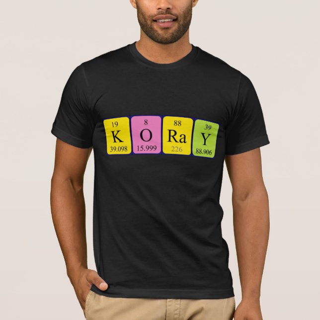 Koray periodic table name shirt (Front)