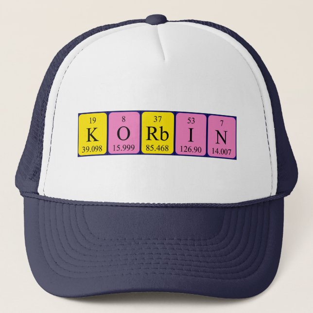 Korbin periodic table name hat (Front)
