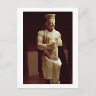 Kore figure of a young female Athenian holding a b Postcard
