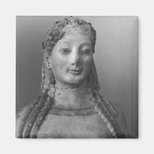 Kore known as Kore wearing a peplos Magnet