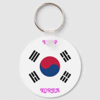 KOREA Button Style Key Chain