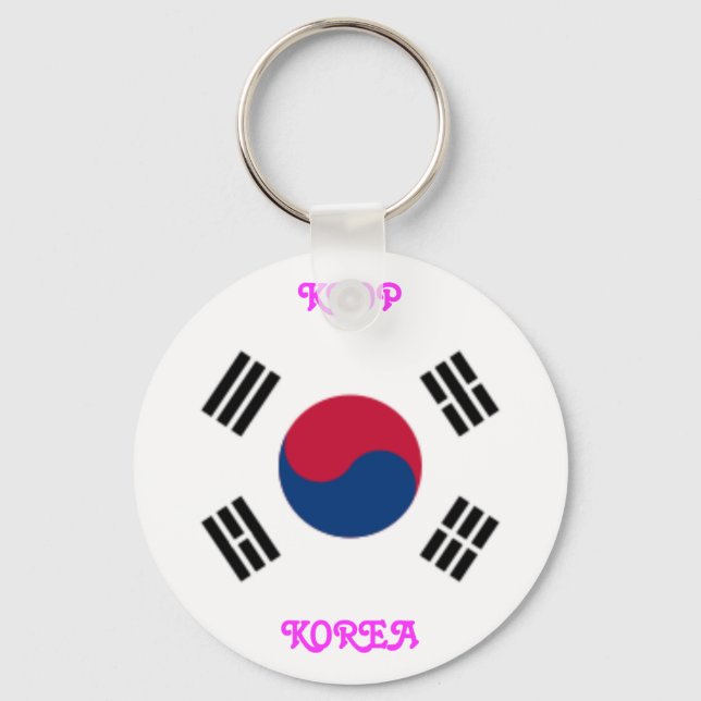 KOREA Button Style Key Chain (Front)