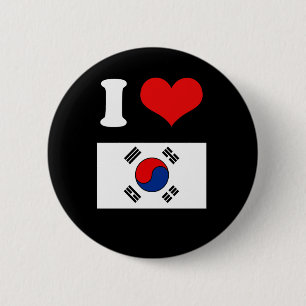 Korea Flag 2 Inch Round Button
