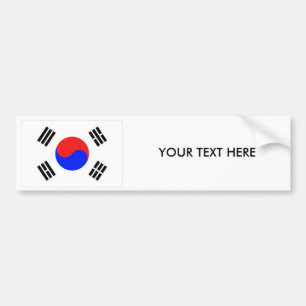 KOREA FLAG Bumper Sticker